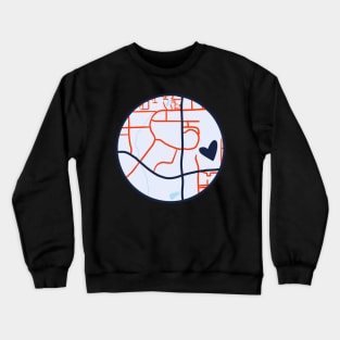 Auburn University Campus Map Crewneck Sweatshirt